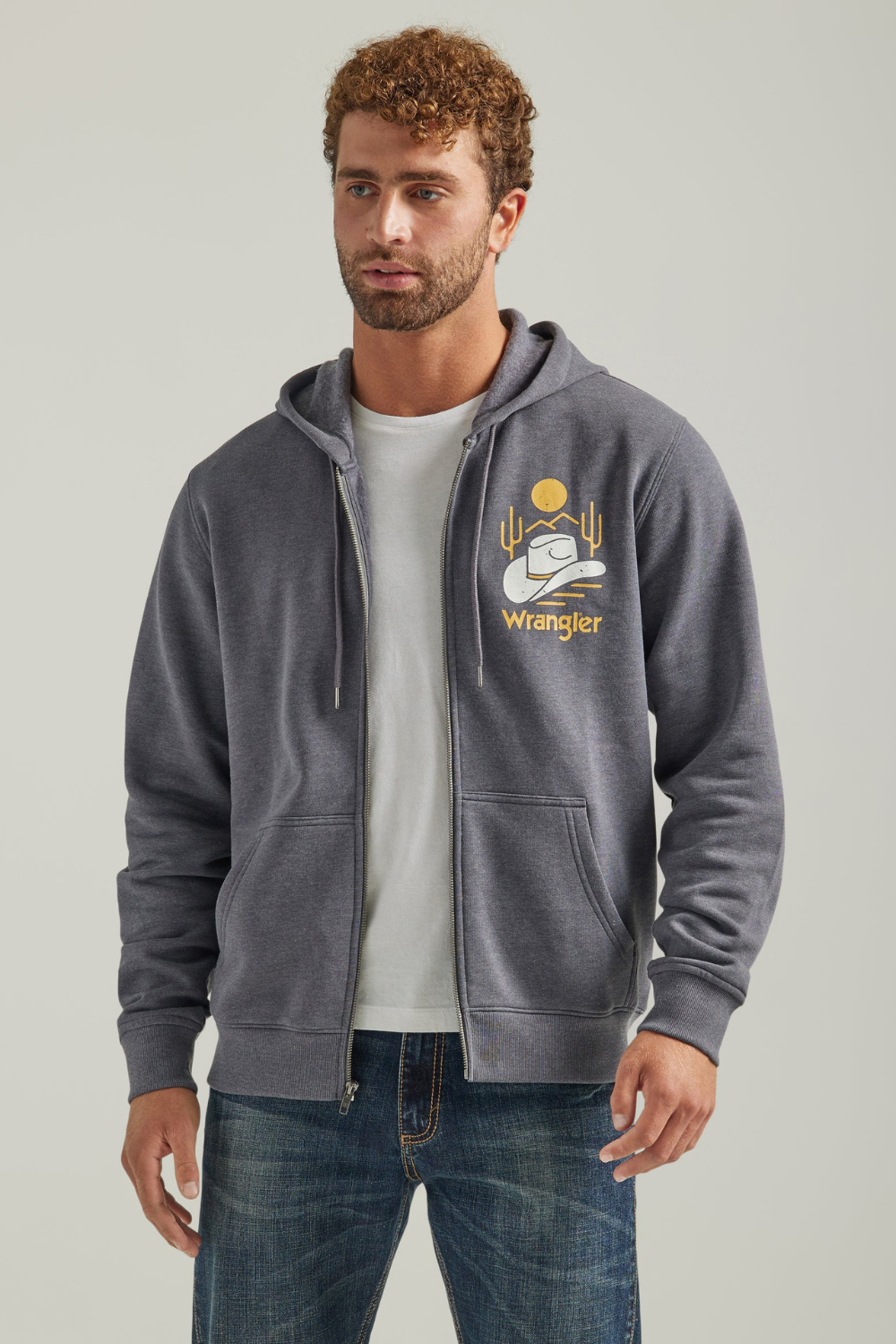 Wrangler zip hoodie top
